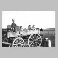 107-0036 Die Kinder der Familie Tobe auf dem Melkwagen von Bauer Holstein in Toelteninken.jpg